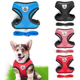 Pet Dog Harness Soft Mesh Chest Strap Dog Harness Pet Training Supplies Adjustable Outdoor Walking dogs Leashs #2