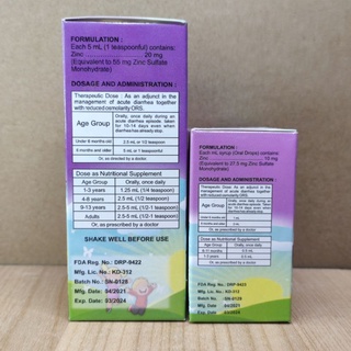 IMMUNOSAPH - 55 ( Zinc ) 15mL oral drops / 60mL syrup | Shopee Philippines