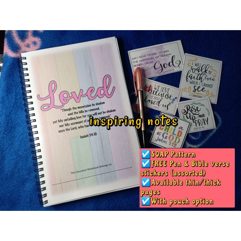 LOVED SOAP Devotion Notebook (100 & 180 pages) | Shopee Philippines
