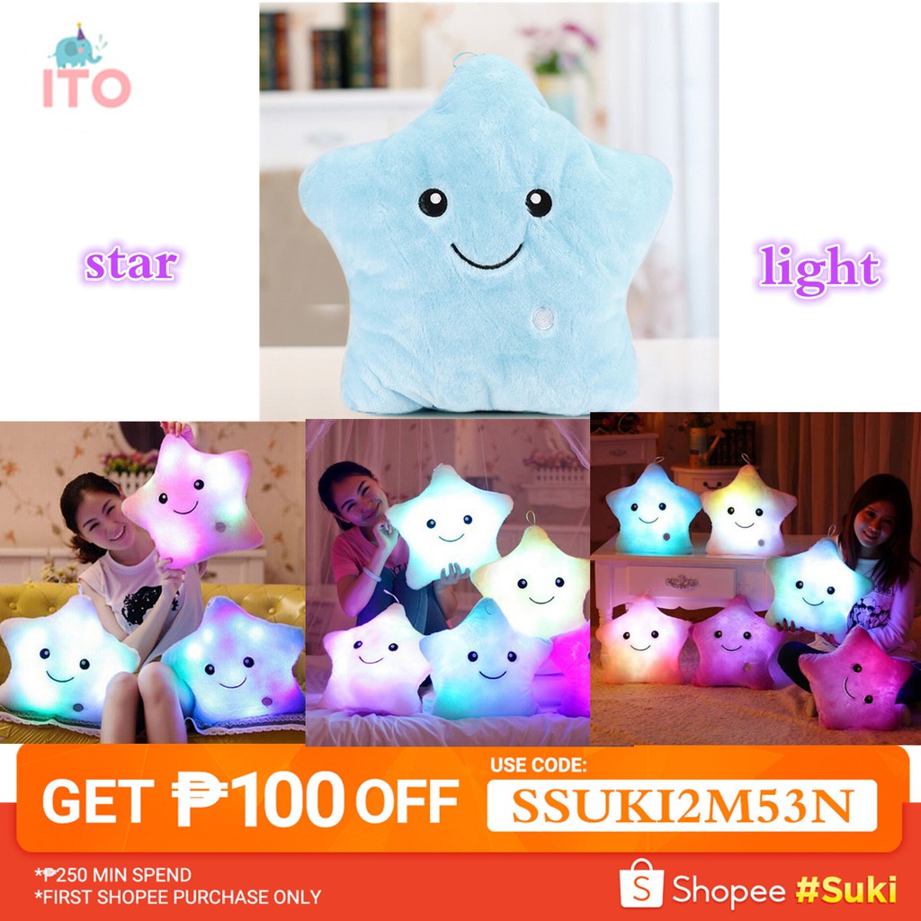 light up glow pillow