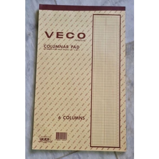 Columnar Pad 6 & 8 Columns Accounting Worksheet Shopee Philippines
