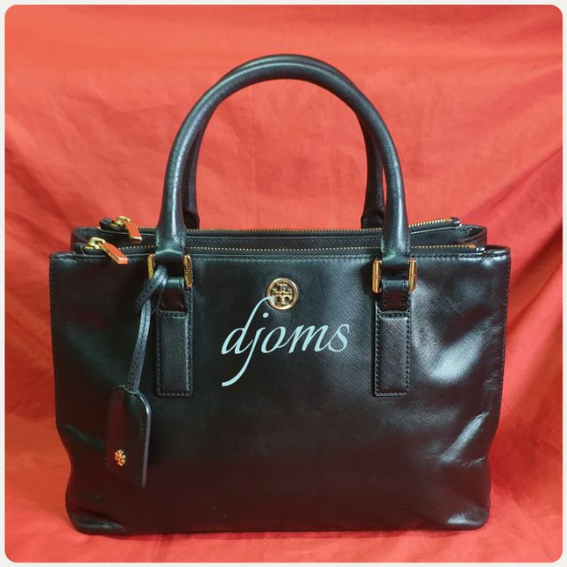tory burch saffiano zip bag