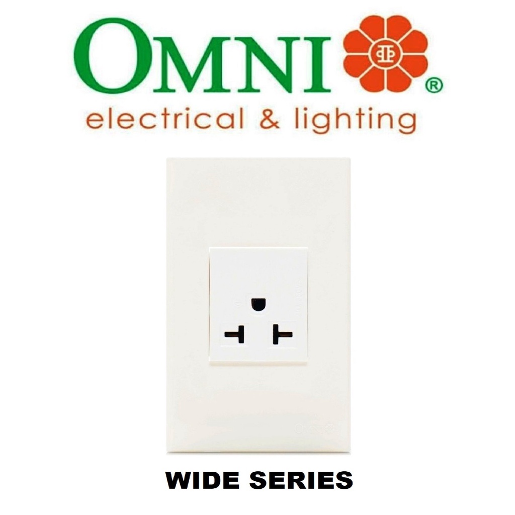 OMNI WIDE SERIES AIRCON OUTLET WITH PLATE | Shopee Philippines