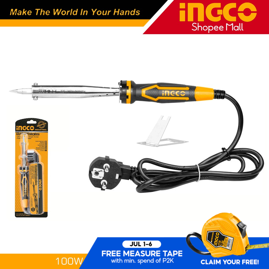 Ingco SI00108 100W Electric Soldering Iron Bent Flat Head _H Shopee Philippines