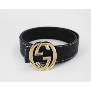 gucci belt black with gold buckle