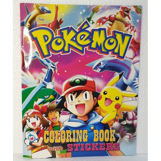 Pokemon Colouring Book with Stickers | Shopee Philippines
