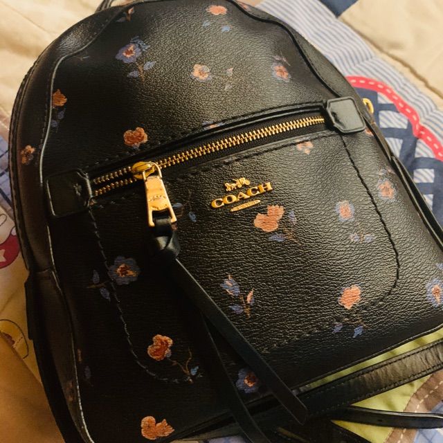 coach andi backpack black