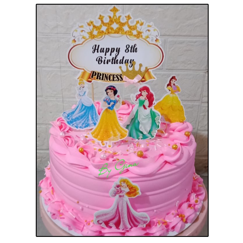 Disney Princess theme cake topper | Shopee Philippines
