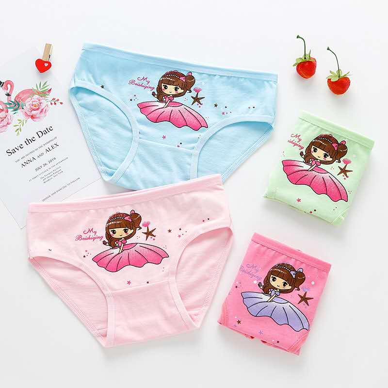1-10 years old ) Cotton Children's Underwear Baby Briefs Girls ' Underwear  Panties | Shopee Philippines