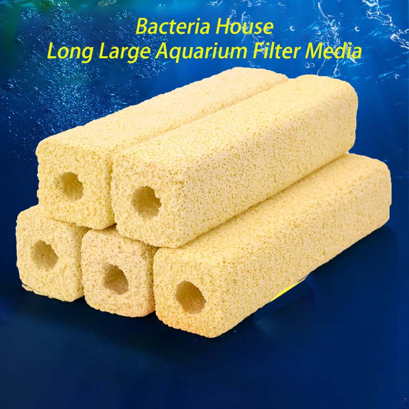 AQUARZOO 3.8Inch Long Large Aquarium Filter Media Fish Tank Ceramic