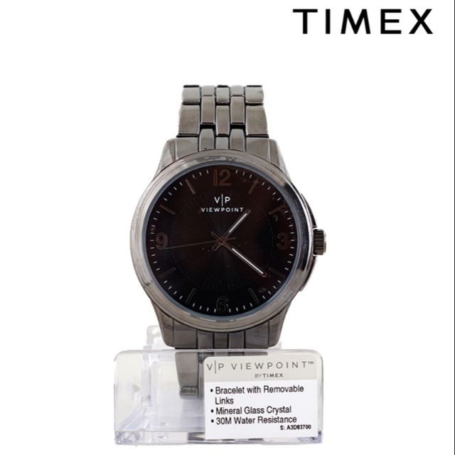 TIMEX Men's Viewpoint Black Dial Watch ORIGINAL Shopee Philippines