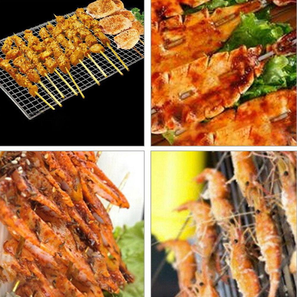 35 * 19 /40 * 21.5 cm Non Stick Grilling Mats BBQ Mesh Barbecue Basket Grill Tool With Fish O2C8