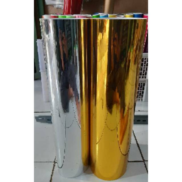 Yellow Gold And Silver Good Fix Chrome Pollet Skotlet Sticker 45cm Permeter Width Shopee Philippines