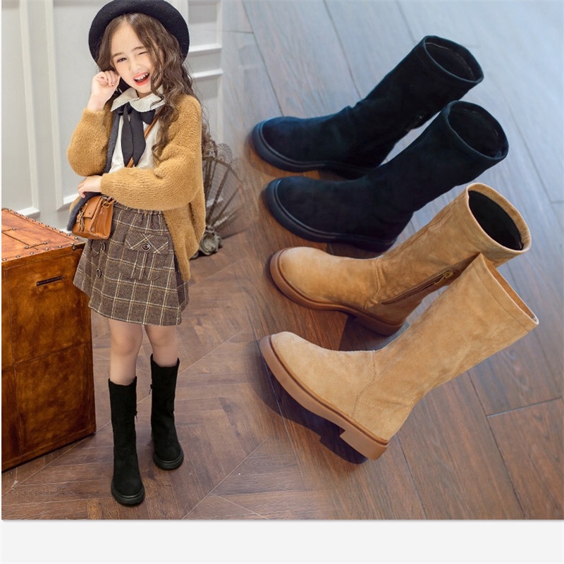 girls leather boots