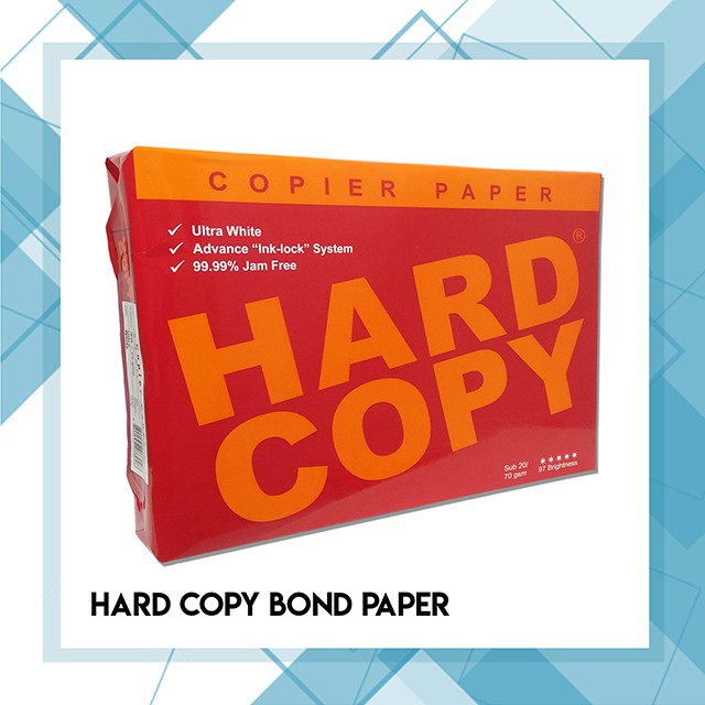HARD COPY PAPER A4 SIZE Shopee Philippines