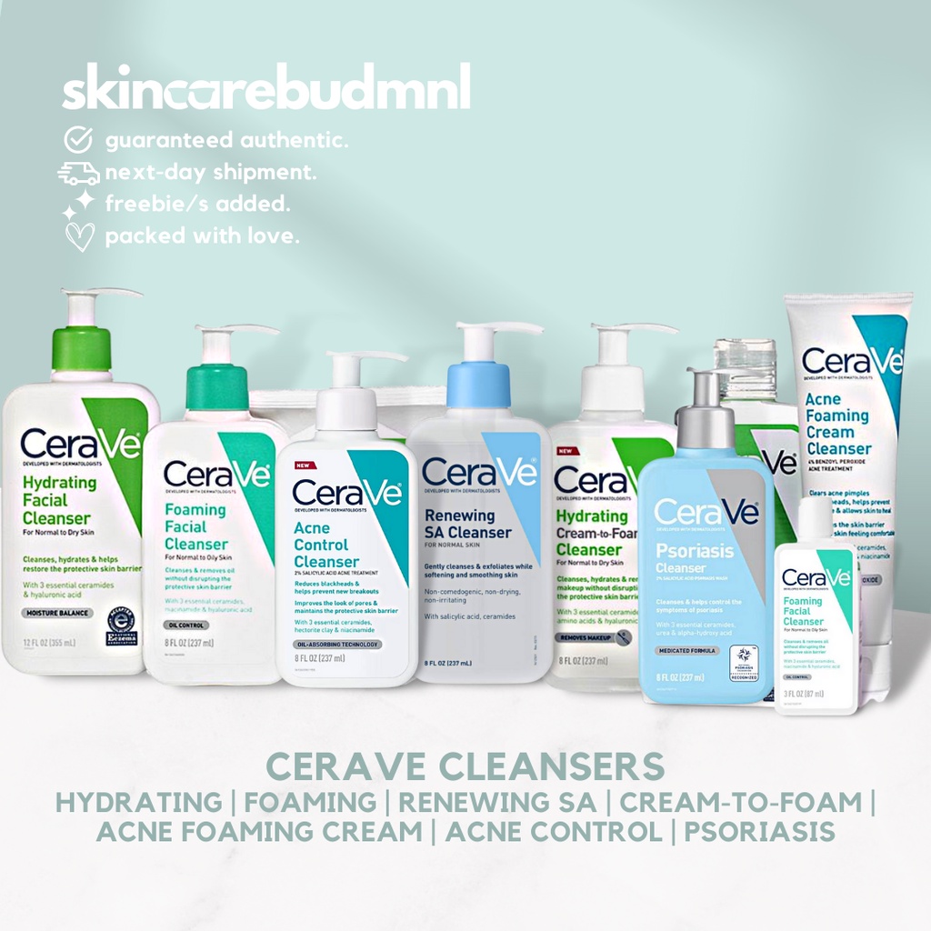 Cerave Facial Cleansers By Skincarebudmnl (foaming 