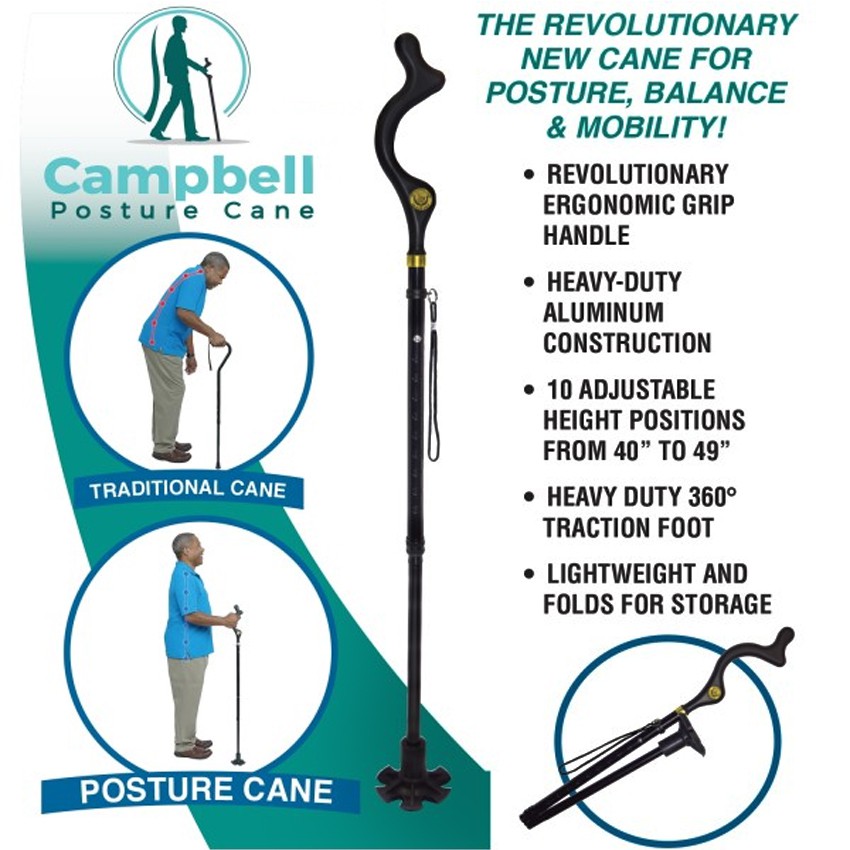 ️[COD] Magic Foldable Trusty Cane Campbell Posture Cane