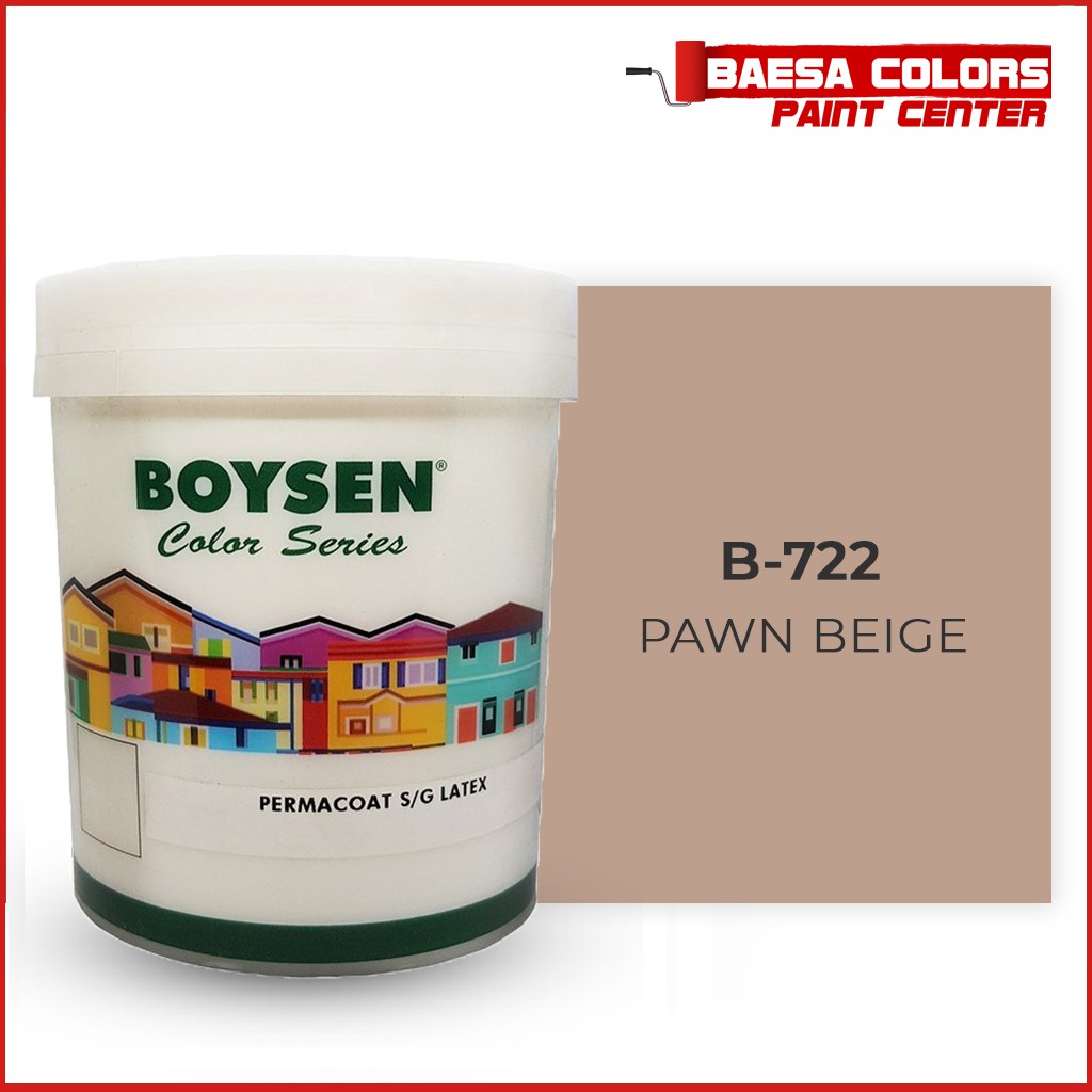 BOYSEN PERMACOAT LATEX PAINT COLOR SERIES PAWN BEIGE B-7508 -4L ...