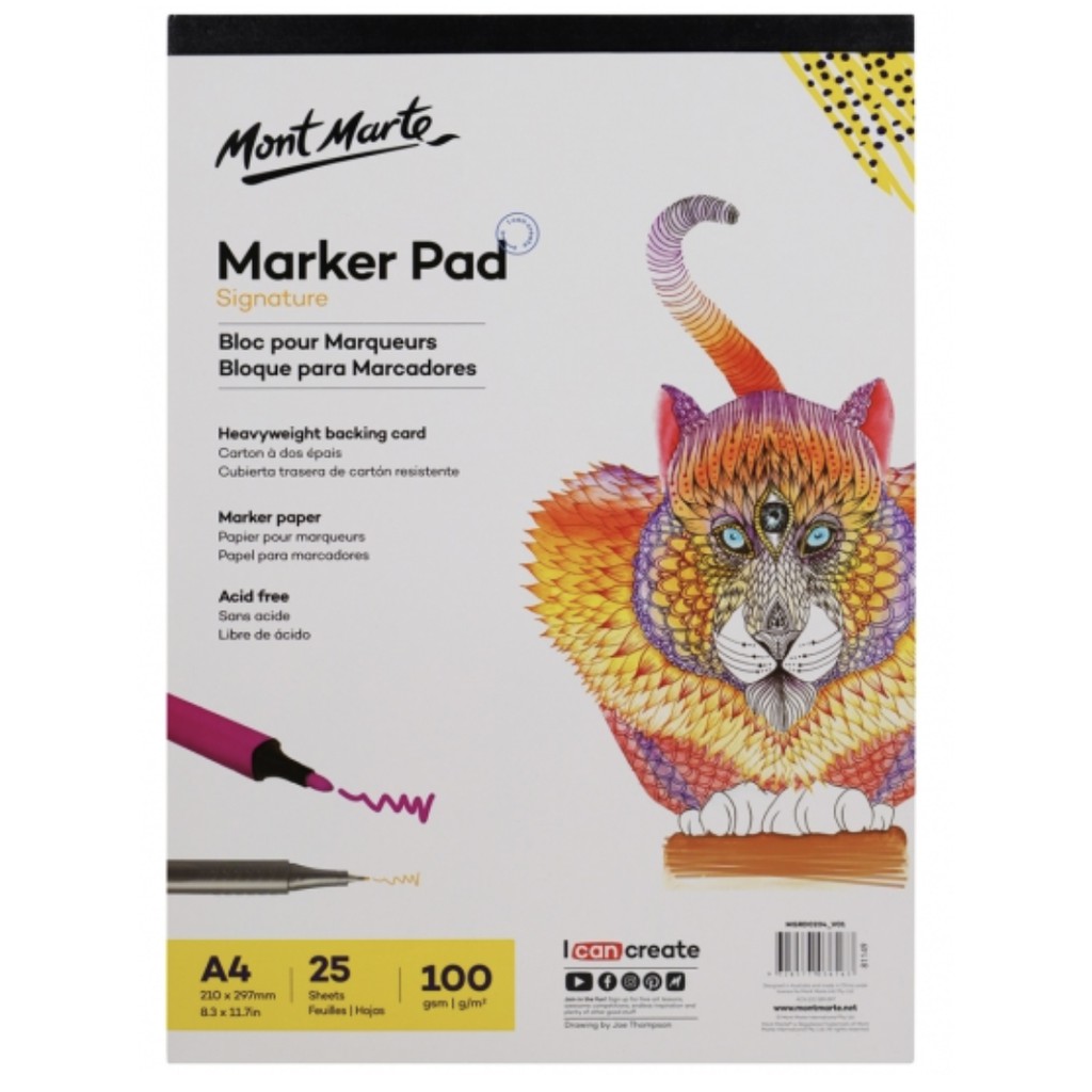 Mont Marte Marker Pad Signature 25 Sheets 100Gsm Shopee Philippines