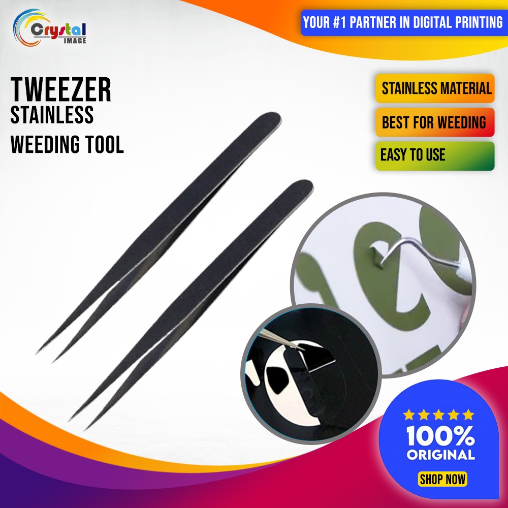 Tweezer Tool for Vinyl Stainless Weeding Tool Anti Static Clip