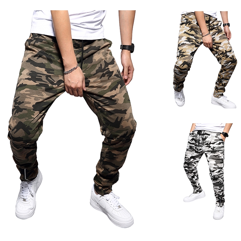 elastic camo pants