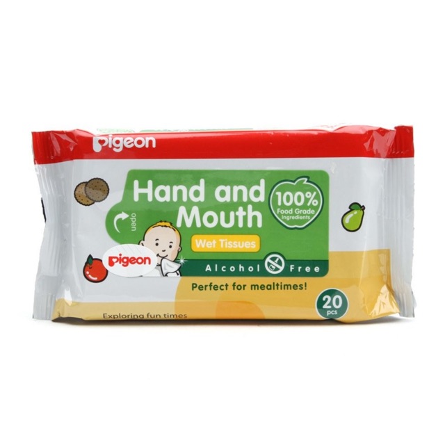 pigeon hand and mouth