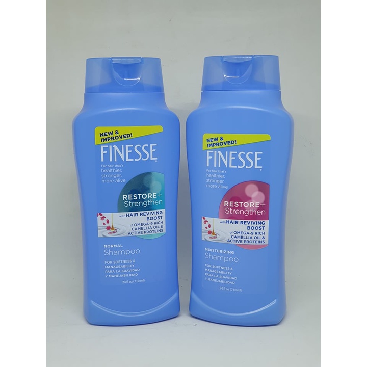 Finesse Shampoo & Conditioner Restore Strengthen Hair Boost 710ml