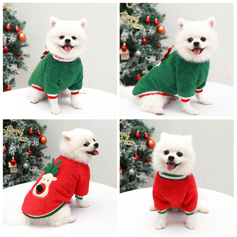 Christmas Pet Clothes Puppy Dog Cats Clothing Xmas Festival Decor #5