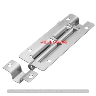 2205 6PCS Silver Stainless Steel Door Latch Sliding Lock Barrel Bolt Latch (2,3,4 INCHES) #5