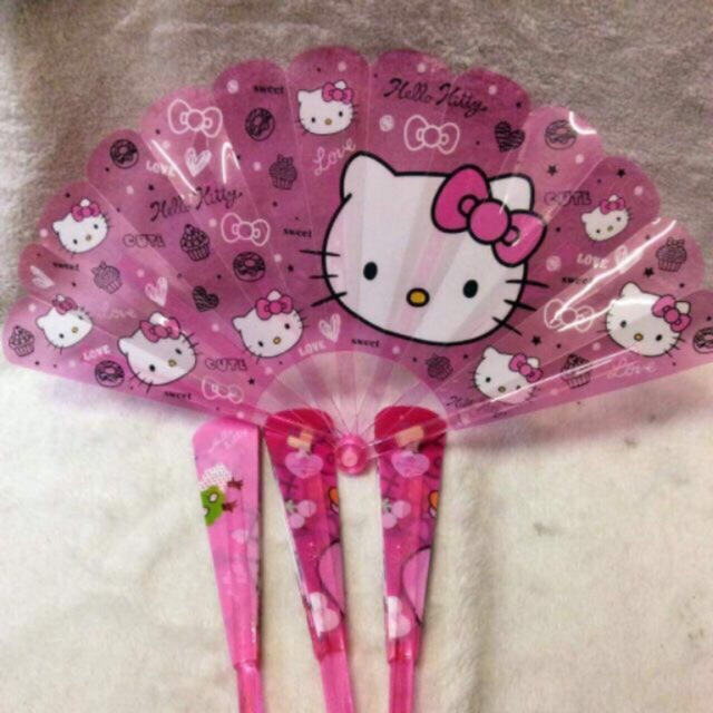 Hello kitty fold fan hk fold fan | Shopee Philippines