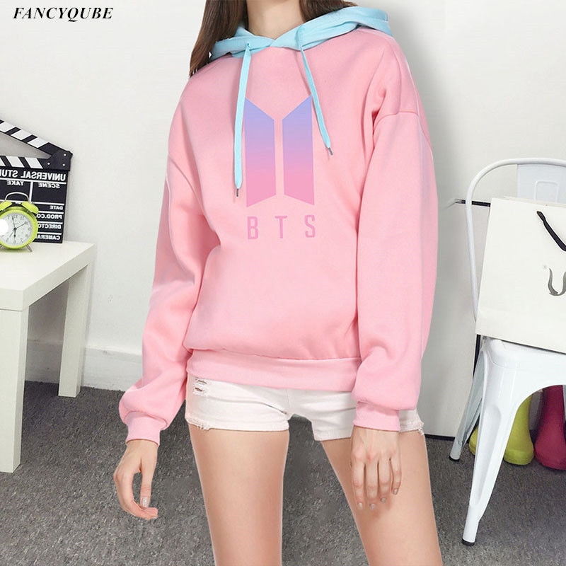 pink bts hoodie