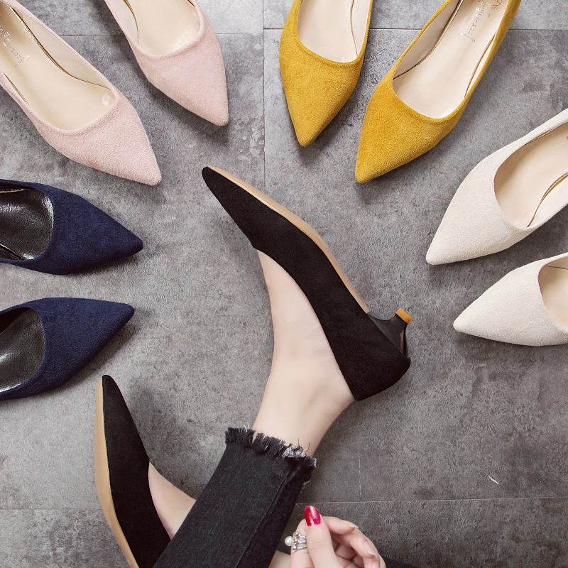 rubber heel pumps