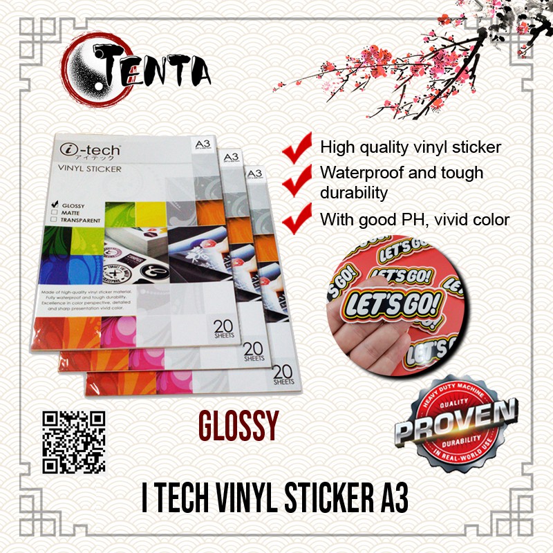 i tech waterproof printable vinyl sticker a3 shopee philippines