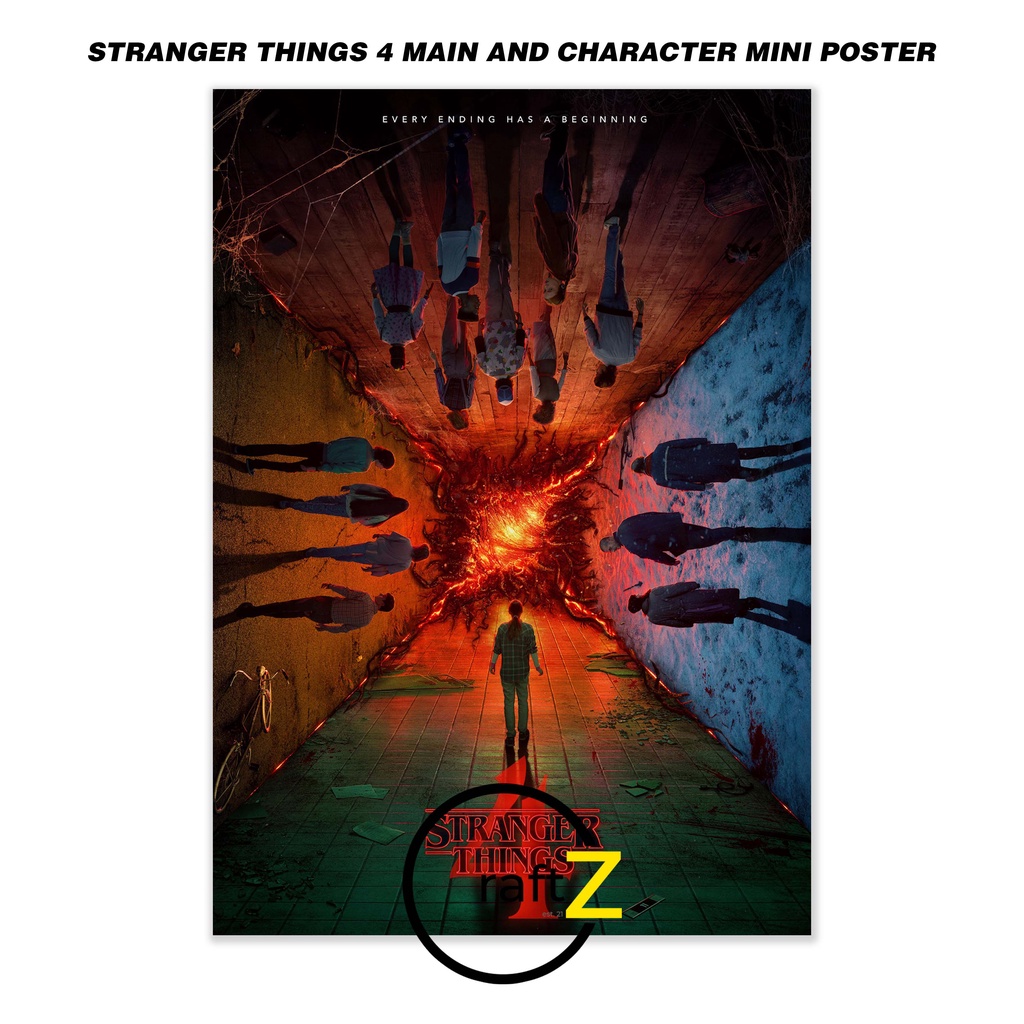Stranger Things 4 Main And Character Mini Posters (A4 GLOSSY) #10