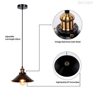 Ceiling Retro Lamp Industrial Iron Retro Chandelier American Style Loft Free light bulb #6