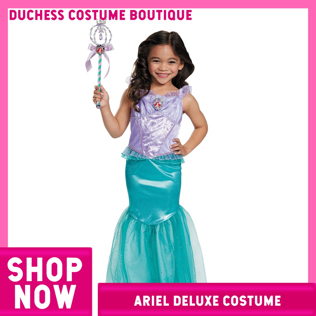 Ariel Costume Deluxe Disney Princess Costume 7-8 Years Old | Shopee ...