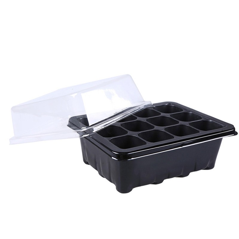 seedling nursery tray with cover 12 holes for plants | Shopee Philippines