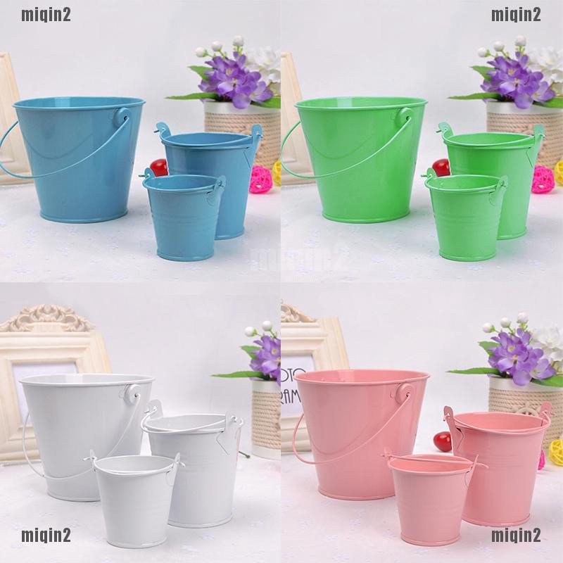 Mini Metal Colorful Bucket Candy Keg Pails DIY Wedding Party Favors DecorationHI 