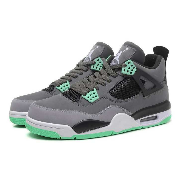 gray green jordan 4