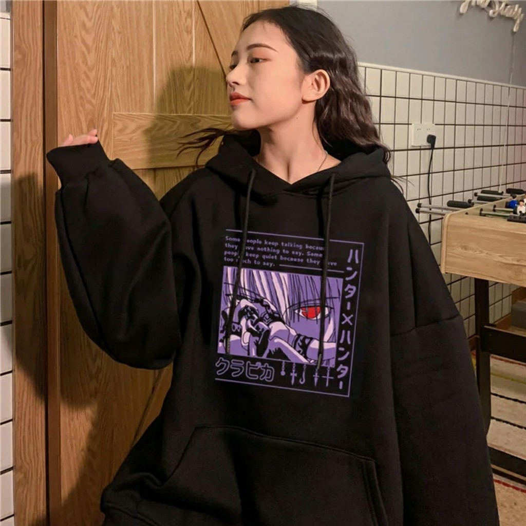 Hoodie Hunterxhunter Killua Sweater Women Oversize Korean Style Xxl ...