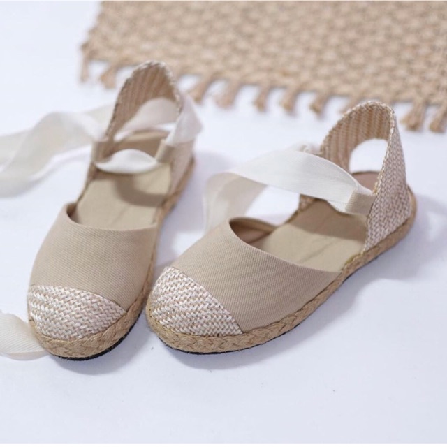 lace up espadrille flats