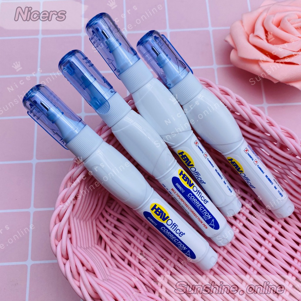 212 HBW Correction Pen Correction Liquid Quick Dry Pen 9ml Shopee