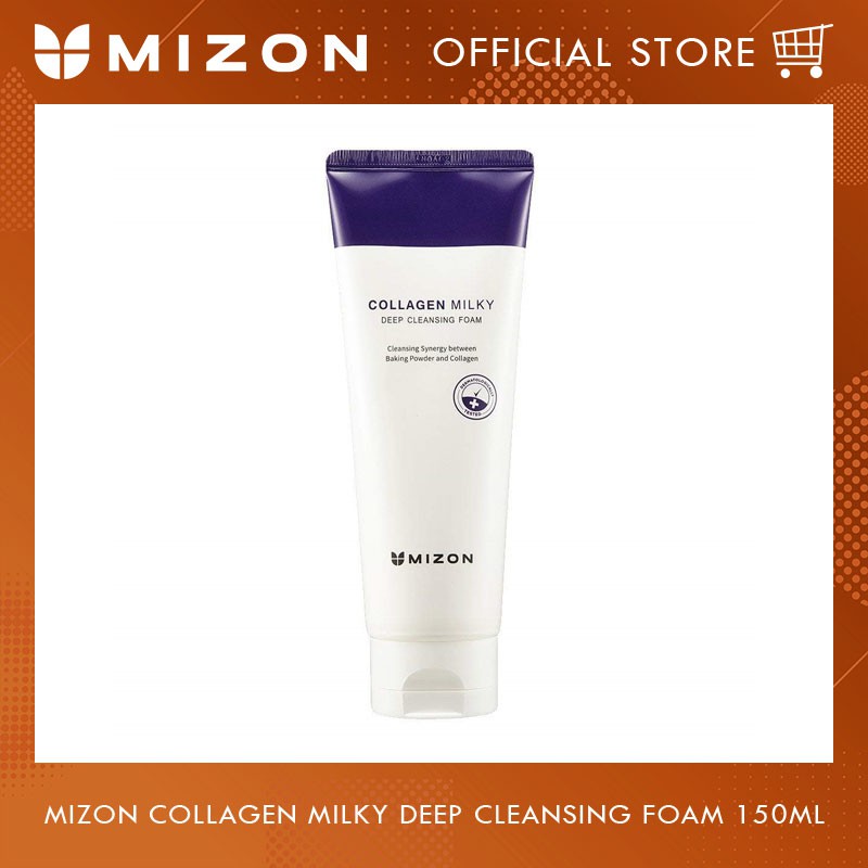 mizon collagen milky deep cleansing foam