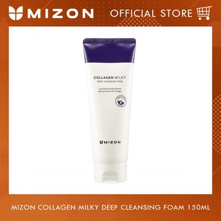 mizon collagen milky deep cleansing foam