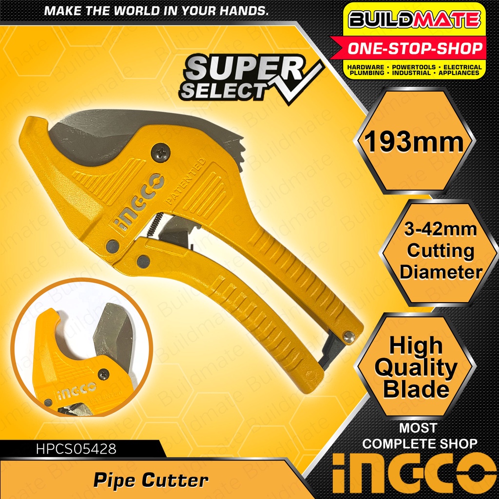 BUILDMATE Ingco Industrial 342mm PVC Pipe Cutter harp Blade Cutting