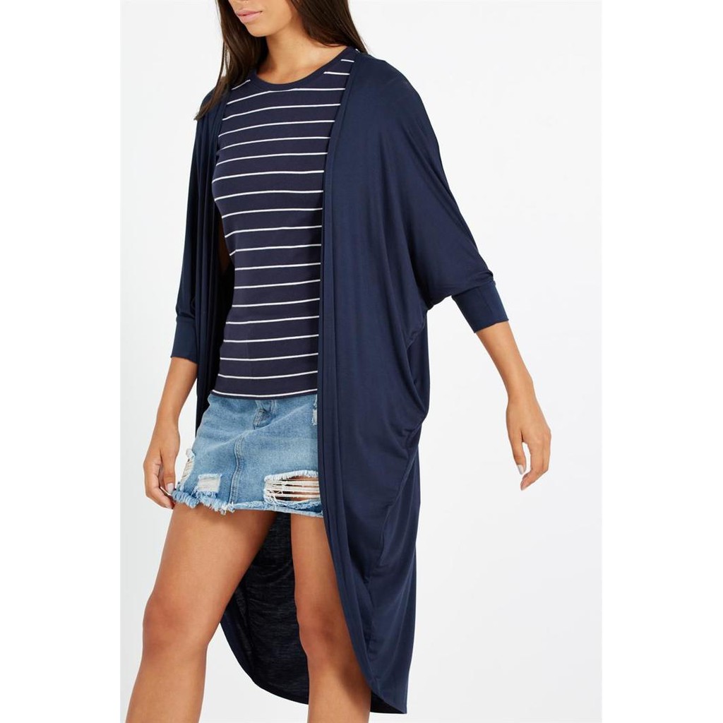 blue kimono cardigan