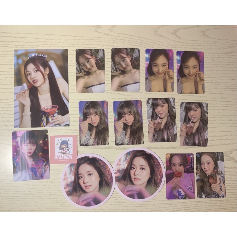 TWICE TASTE OF LOVE ALBUM PHOTOCARDS(TOL) Jeongyeon ans Tzuyu | Shopee ...