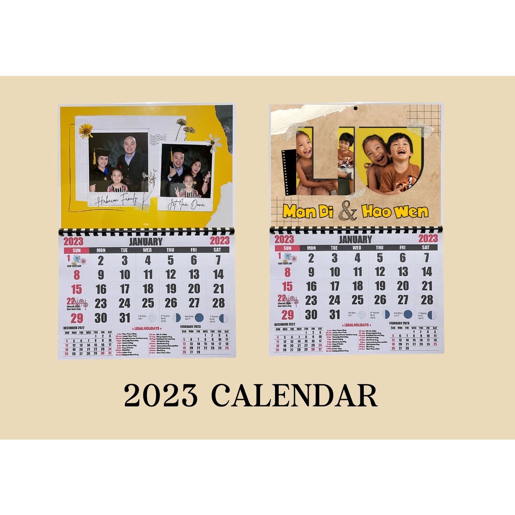 2023 CUSTOMIZED CALENDAR Shopee Philippines