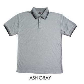 gray polo shirt