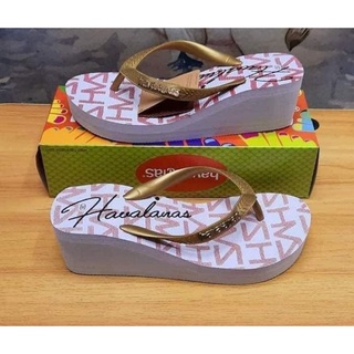 Printed Havainas Wedges for Womens